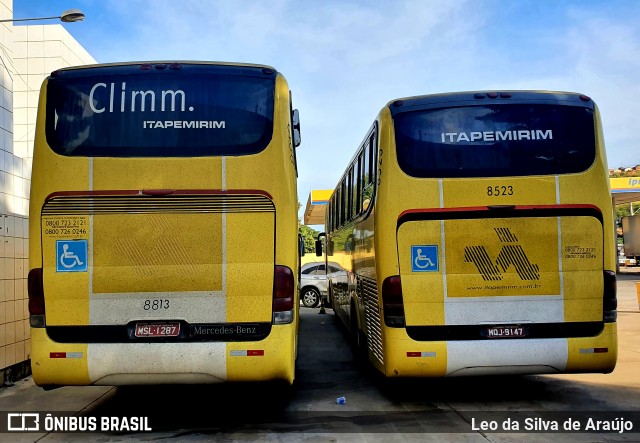 Viação Itapemirim 8813 na cidade de Governador Valadares, Minas Gerais, Brasil, por Leo da Silva de Araújo. ID da foto: 8953980.