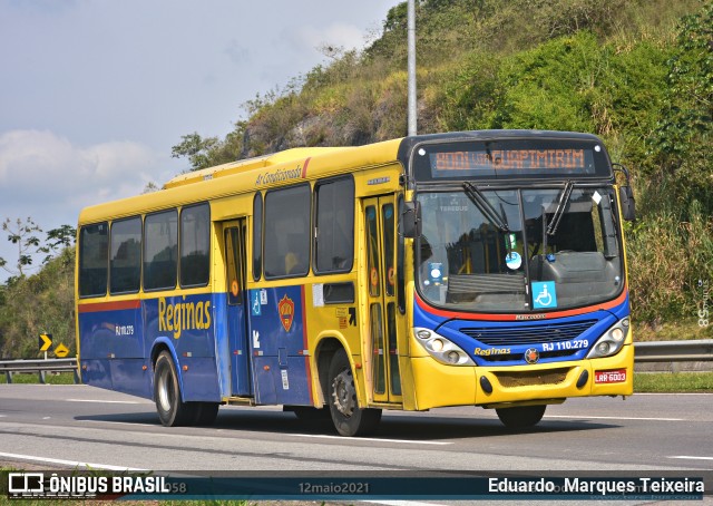 Auto Viação Reginas RJ 110.279 na cidade de Guapimirim, Rio de Janeiro, Brasil, por Eduardo  Marques Teixeira. ID da foto: 8980883.