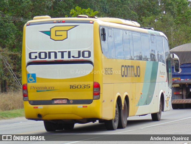 Empresa Gontijo de Transportes 16035 na cidade de Vitória da Conquista, Bahia, Brasil, por Anderson Queiroz. ID da foto: 8980462.