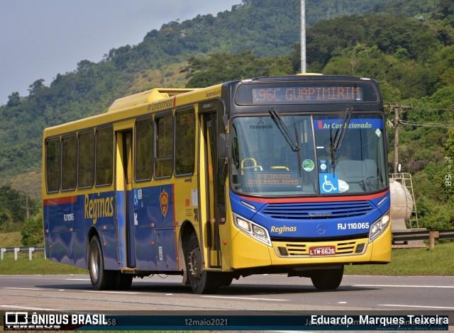 Auto Viação Reginas RJ 110.065 na cidade de Guapimirim, Rio de Janeiro, Brasil, por Eduardo  Marques Teixeira. Número da foto: #8980876.