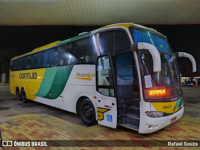 Empresa Gontijo de Transportes 14620 na cidade de João Monlevade, Minas Gerais, Brasil, por Rafael Souza. ID da foto: 8982315.