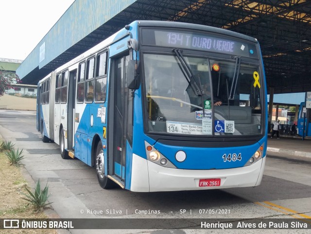 VB Transportes e Turismo 1484 na cidade de Campinas, São Paulo, Brasil, por Henrique Alves de Paula Silva. Número da foto: #8982528.