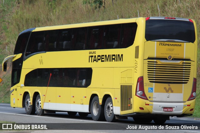 Viação Itapemirim 17037 na cidade de Piraí, Rio de Janeiro, Brasil, por José Augusto de Souza Oliveira. Número da foto: #8984296.