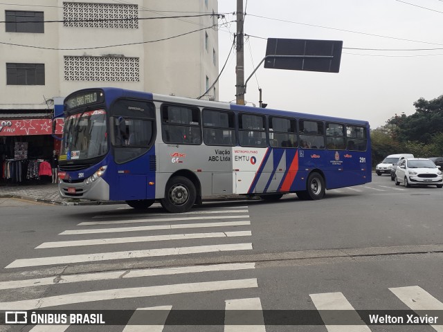 Auto Viação ABC 291 na cidade de Diadema, São Paulo, Brasil, por Welton Xavier. ID da foto: 8984736.