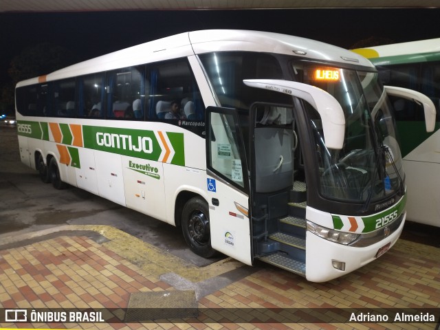 Empresa Gontijo de Transportes 21555 na cidade de João Monlevade, Minas Gerais, Brasil, por Adriano  Almeida. Número da foto: #8984710.