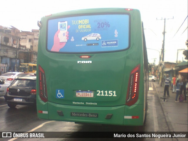 OT Trans - Ótima Salvador Transportes 21151 na cidade de Salvador, Bahia, Brasil, por Mario dos Santos Nogueira Junior. Número da foto: #8984449.