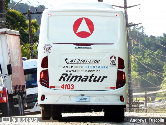 Rimatur Transportes 4103 na cidade de Joinville, Santa Catarina, Brasil, por Andrews  Fuscolin. Número da foto: #8983116.
