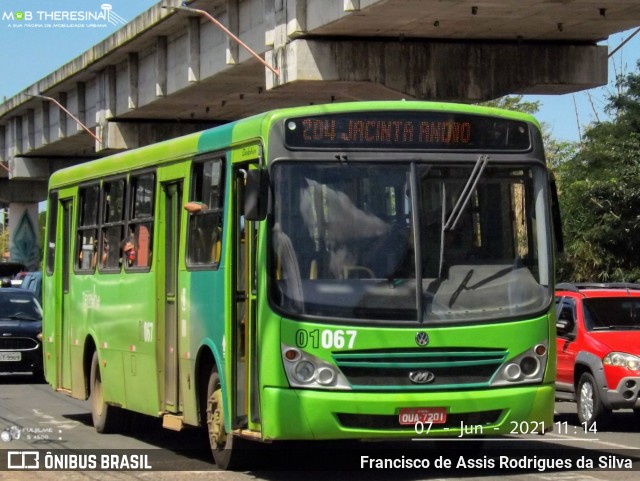 EMVIPI - Empresa Viação Piauí 01067 na cidade de Teresina, Piauí, Brasil, por Francisco de Assis Rodrigues da Silva. Número da foto: #8984819.