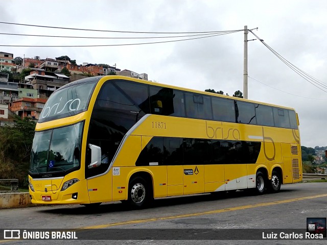 Brisa Ônibus 11871 na cidade de Juiz de Fora, Minas Gerais, Brasil, por Luiz Carlos Rosa. ID da foto: 8984111.