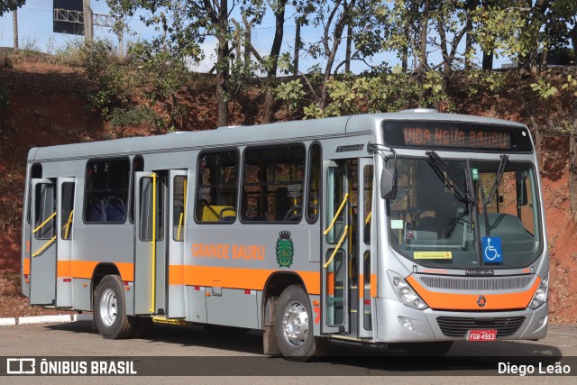 Transportes Coletivos Grande Bauru 2057 na cidade de Bauru, São Paulo, Brasil, por Diego Leão. ID da foto: 8986880.