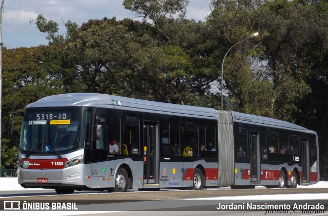 Viação Campo Belo 7 1853 na cidade de São Paulo, São Paulo, Brasil, por Jordani Nascimento Andrade. Número da foto: #8986717.