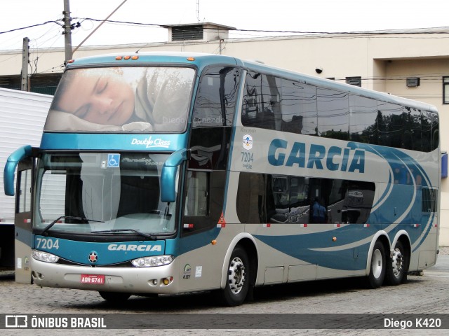 Viação Garcia 7204 na cidade de São Paulo, São Paulo, Brasil, por Diego K420 . Número da foto: #8987362.