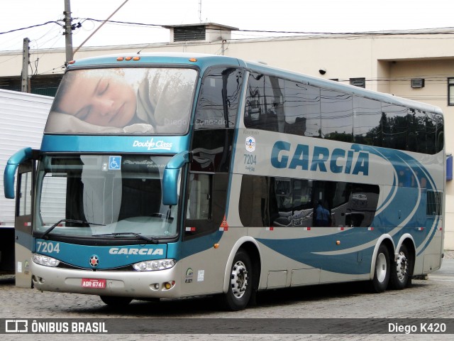 Viação Garcia 7204 na cidade de São Paulo, São Paulo, Brasil, por Diego K420 . ID da foto: 8987362.