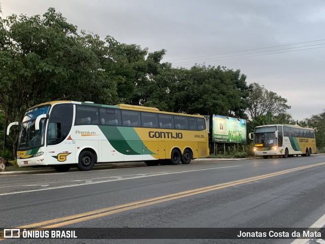 Empresa Gontijo de Transportes 14635 na cidade de Governador Valadares, Minas Gerais, Brasil, por Jonatas Costa da Mata. ID da foto: 8986802.