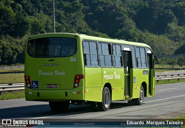 Viação Paraíso Verde 04 na cidade de Guapimirim, Rio de Janeiro, Brasil, por Eduardo  Marques Teixeira. ID da foto: 8985530.