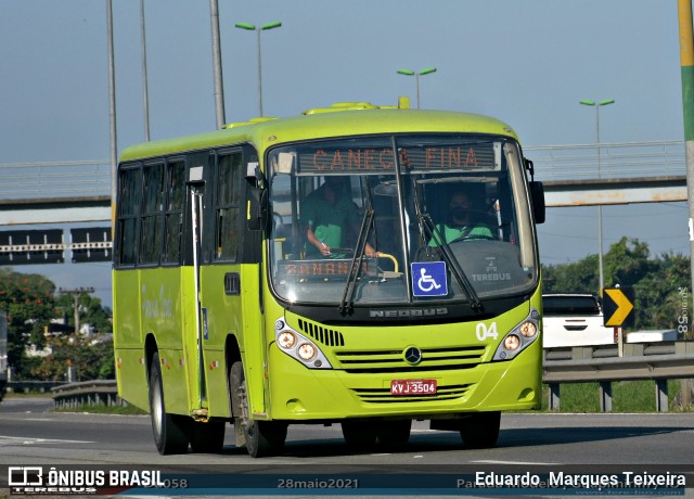 Viação Paraíso Verde 04 na cidade de Guapimirim, Rio de Janeiro, Brasil, por Eduardo  Marques Teixeira. ID da foto: 8985529.