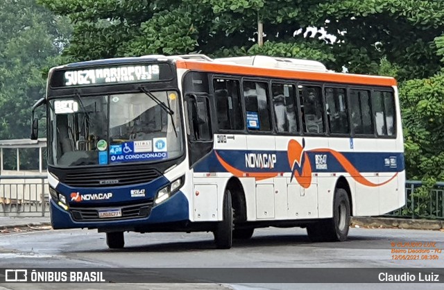 Viação Novacap B51647 na cidade de Rio de Janeiro, Rio de Janeiro, Brasil, por Claudio Luiz. Número da foto: #8987293.