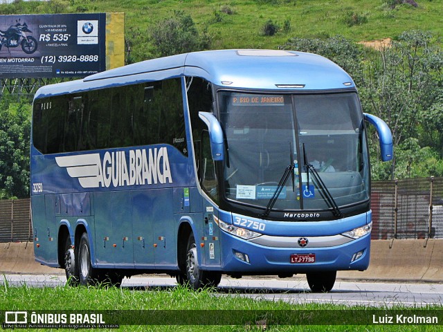 Viação Águia Branca 32750 na cidade de Aparecida, São Paulo, Brasil, por Luiz Krolman. Número da foto: #8987404.