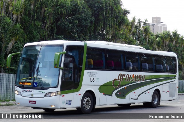 Viação Graciosa 136 na cidade de Curitiba, Paraná, Brasil, por Francisco Ivano. ID da foto: 8987550.