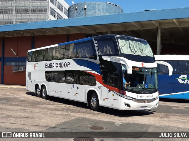 Expresso Embaixador 605 na cidade de Porto Alegre, Rio Grande do Sul, Brasil, por JULIO SILVA. ID da foto: 8987285.