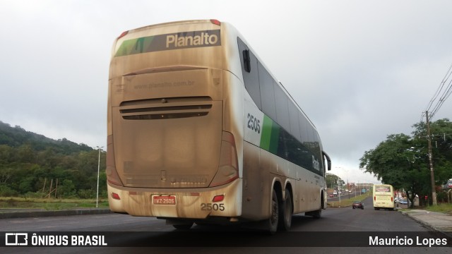 Planalto Transportes 2505 na cidade de Santa Maria, Rio Grande do Sul, Brasil, por Mauricio Lopes. ID da foto: 8986039.