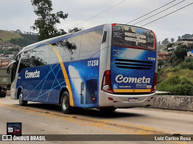 Viação Cometa 17238 na cidade de Juiz de Fora, Minas Gerais, Brasil, por Luiz Carlos Rosa. Número da foto: #8985553.