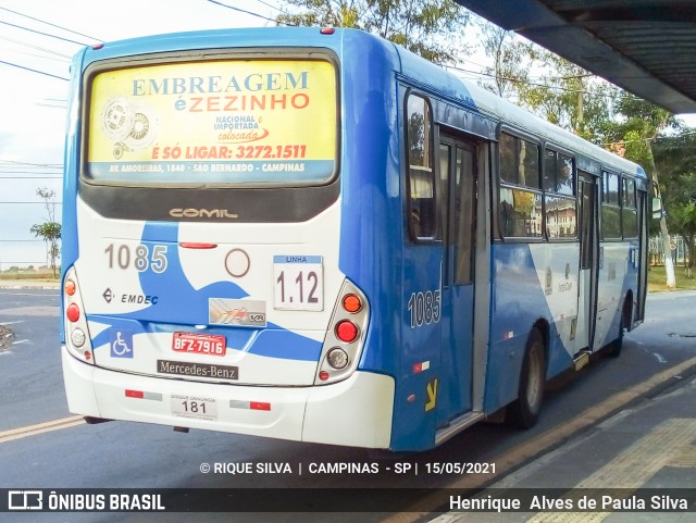 VB Transportes e Turismo 1085 na cidade de Campinas, São Paulo, Brasil, por Henrique Alves de Paula Silva. Número da foto: #8985572.