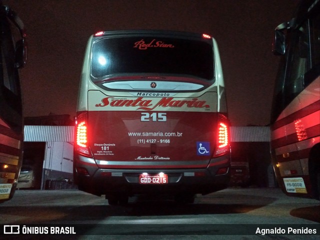 Santa Maria Fretamento e Turismo > Transportes Santa Maria(SP) 215 na cidade de São Bernardo do Campo, São Paulo, Brasil, por Agnaldo Penides. Número da foto: #8985250.