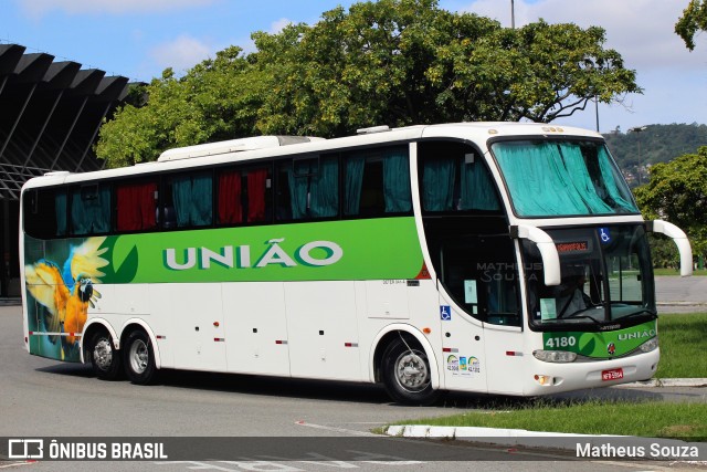 Empresa União de Transportes 4180 na cidade de Florianópolis, Santa Catarina, Brasil, por Matheus Souza. ID da foto: 8986349.