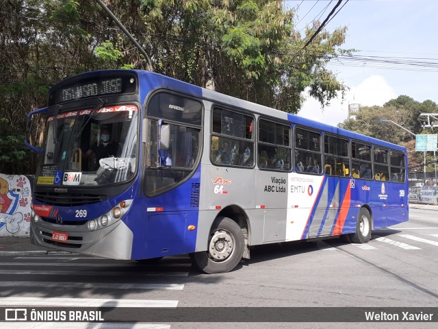 Auto Viação ABC 269 na cidade de Diadema, São Paulo, Brasil, por Welton Xavier. ID da foto: 8989727.