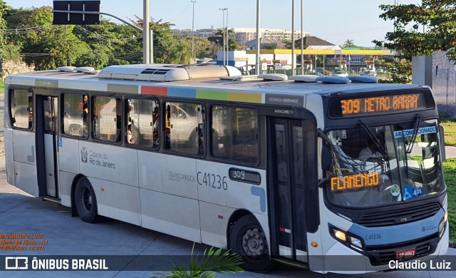 Real Auto Ônibus C41236 na cidade de Rio de Janeiro, Rio de Janeiro, Brasil, por Claudio Luiz. Número da foto: #8989058.