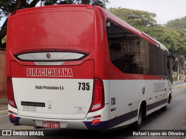 Viação Piracicabana 735 na cidade de Guarulhos, São Paulo, Brasil, por Rafael Lopes de Oliveira. Número da foto: #8989914.