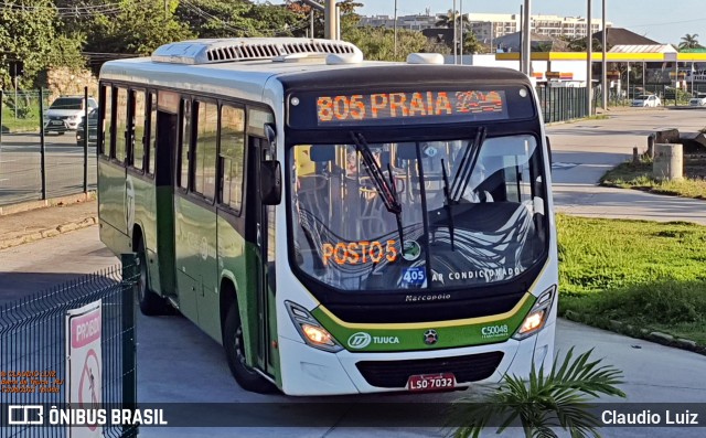 Tijuquinha - Auto Viação Tijuca C50048 na cidade de Rio de Janeiro, Rio de Janeiro, Brasil, por Claudio Luiz. ID da foto: 8989040.