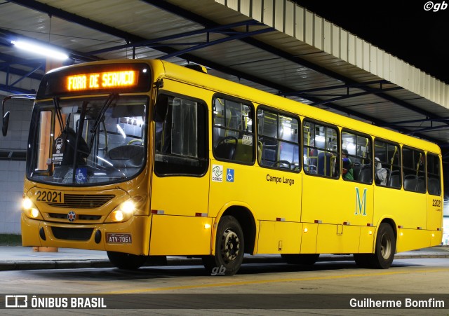 Empresa de Ônibus Campo Largo 22021 na cidade de Campo Largo, Paraná, Brasil, por Guilherme Bomfim. ID da foto: 8987757.