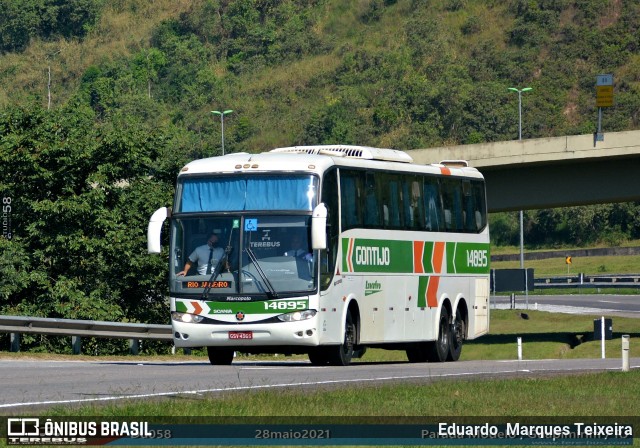 Empresa Gontijo de Transportes 14895 na cidade de Guapimirim, Rio de Janeiro, Brasil, por Eduardo  Marques Teixeira. Número da foto: #8989027.