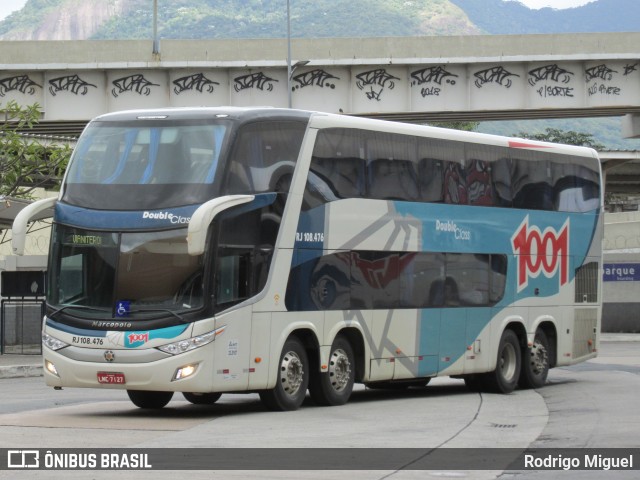 Auto Viação 1001 RJ 108.476 na cidade de Rio de Janeiro, Rio de Janeiro, Brasil, por Rodrigo Miguel. Número da foto: #8989927.