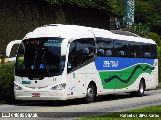 Bel-Tour Transportes e Turismo 381 na cidade de Petrópolis, Rio de Janeiro, Brasil, por Rafael da Silva Xarão. ID da foto: 8989890.