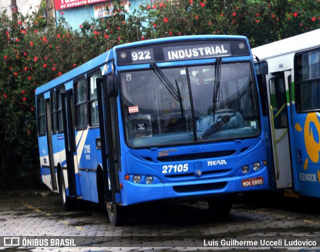 Nova Transporte 27105 na cidade de Serra, Espírito Santo, Brasil, por Luis Guilherme Ucceli Ludovico. ID da foto: 8989920.