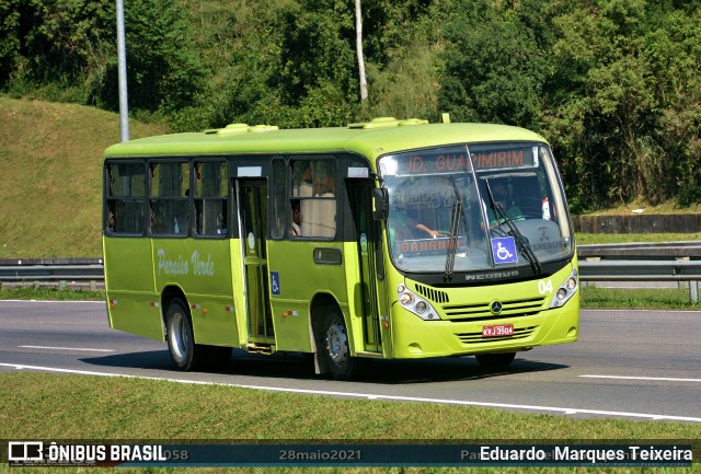 Viação Paraíso Verde 04 na cidade de Guapimirim, Rio de Janeiro, Brasil, por Eduardo  Marques Teixeira. ID da foto: 8988988.