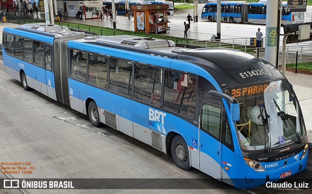 Transportes Barra E13422C na cidade de Rio de Janeiro, Rio de Janeiro, Brasil, por Claudio Luiz. ID da foto: 8988295.