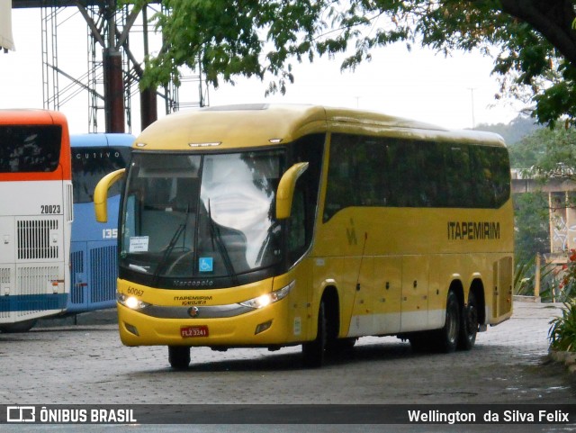 Viação Itapemirim 60067 na cidade de Vitória, Espírito Santo, Brasil, por Wellington  da Silva Felix. ID da foto: 8989257.