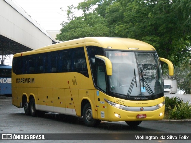 Viação Itapemirim 60073 na cidade de Vitória, Espírito Santo, Brasil, por Wellington  da Silva Felix. ID da foto: 8989103.