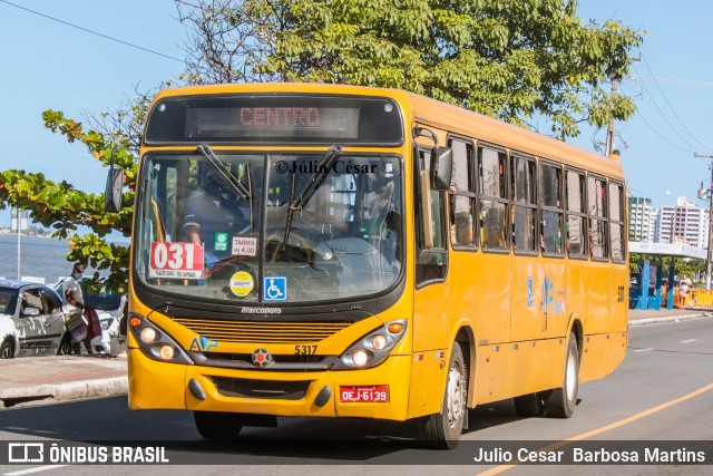 AVP - Auto Viação Paraíso 5317 na cidade de Aracaju, Sergipe, Brasil, por Julio Cesar  Barbosa Martins. ID da foto: 8993071.