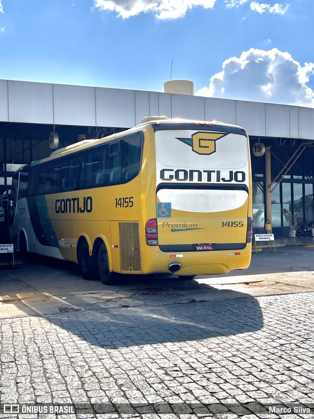 Empresa Gontijo de Transportes 14155 na cidade de Perdões, Minas Gerais, Brasil, por Marco Silva. ID da foto: 8992474.