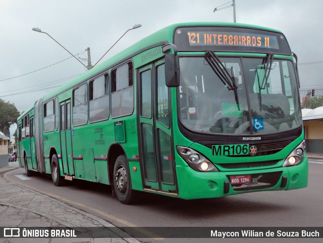 Auto Viação Mercês MR106 na cidade de Curitiba, Paraná, Brasil, por Maycon Wilian de Souza Buch. Número da foto: #8992001.