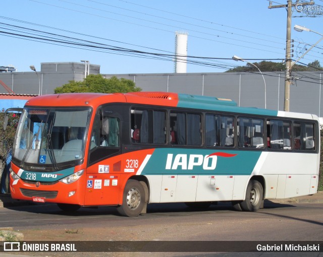 Viação Santana Iapó 3218 na cidade de Ponta Grossa, Paraná, Brasil, por Gabriel Michalski. ID da foto: 8992824.