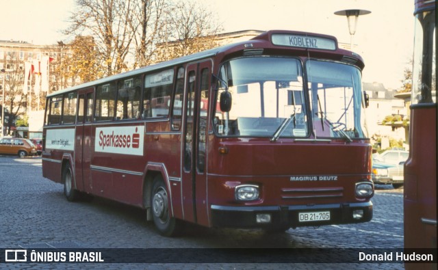 Deutsche Bahn 21-705 na cidade de Koblenz, Rhineland-Palatinate, Alemanha, por Donald Hudson. ID da foto: 8990935.