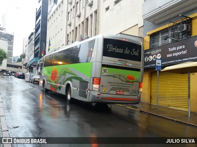 Transbrisul - Transportes Brisas do Sul 280 na cidade de Porto Alegre, Rio Grande do Sul, Brasil, por JULIO SILVA. ID da foto: 8992551.