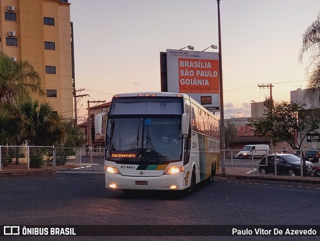 Empresa Gontijo de Transportes 12460 na cidade de Uberaba, Minas Gerais, Brasil, por Paulo Vitor De Azevedo. ID da foto: 8992808.