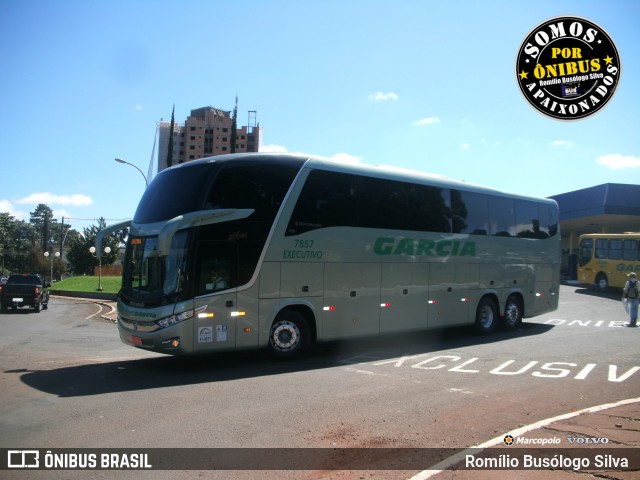Viação Garcia 7857 na cidade de Rolândia, Paraná, Brasil, por Romílio Busólogo Silva . Número da foto: #8995880.